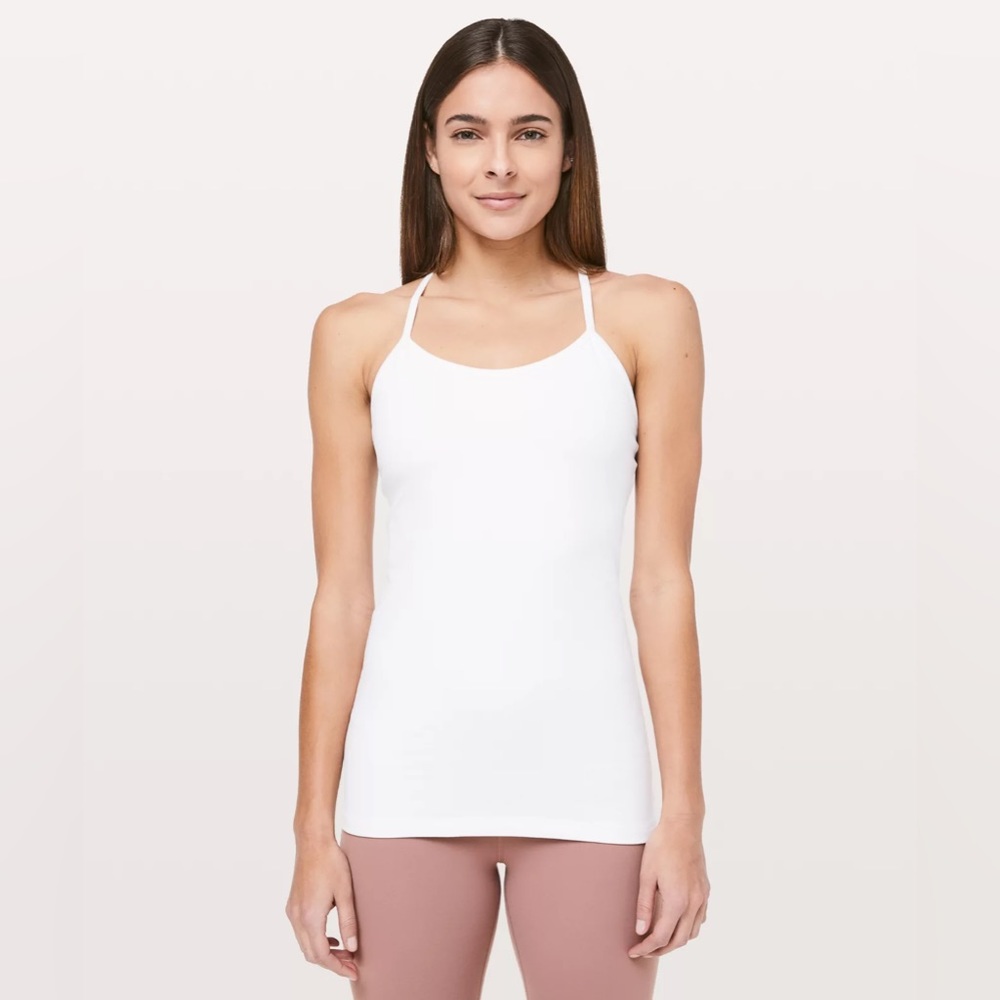 LULULEMON power y tank size 4 white